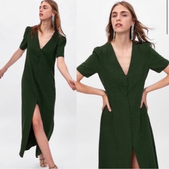 Zara Dresses & Skirts - Zara Linen Midi/Maxi Dress